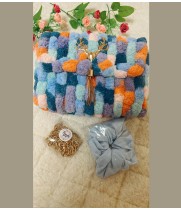 Flower mesh Bag,Hand-made Woven Bag