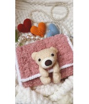 Bear Hand-made Bag with pearl Strap