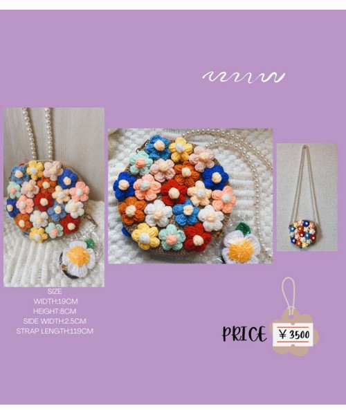 Beautiful Flower Hand-made Crochet Bag